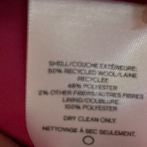 Express Wool Blend Jacket | Pink | Size M - Picture 7 of 9